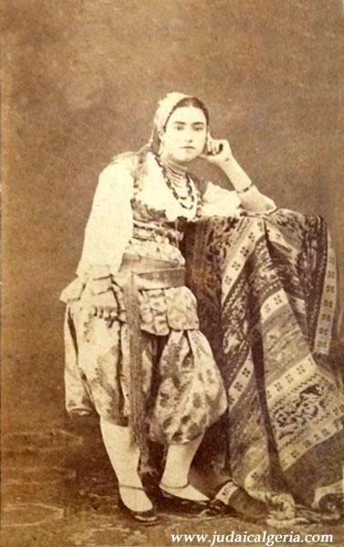1880 jeune femme juive d algerie