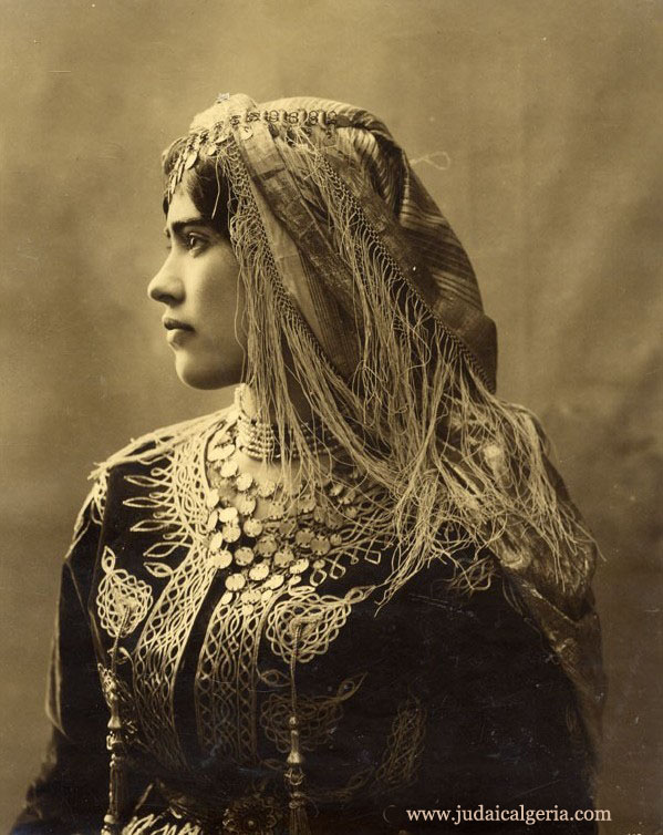 Femme juive d algerie en tenue typique 1890