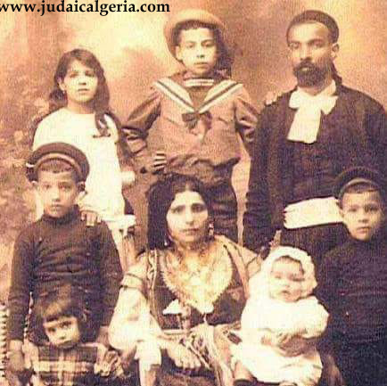 Le rabbin daoud doukkhan et sa famille constantine fin 19eme siecle