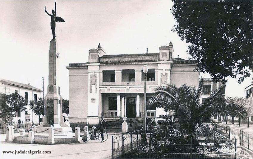 Relizane la poste et le monument aux morts