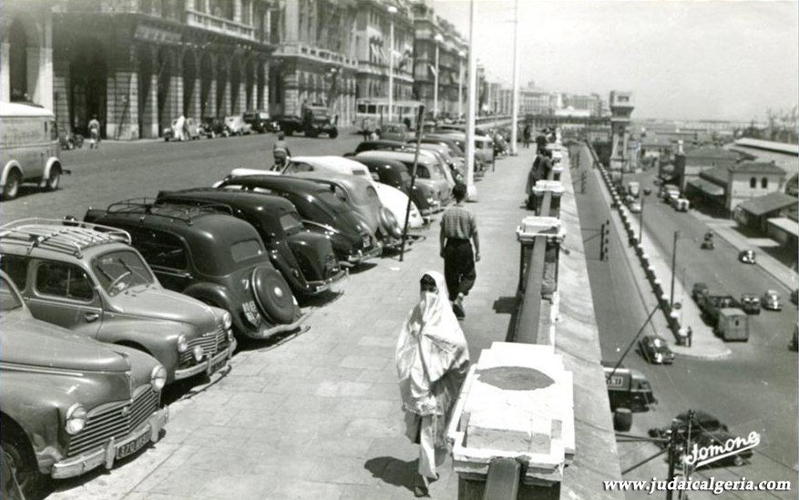 Alger boulevard de la republique et la rampe magenta