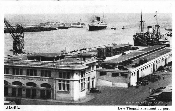 Alger la gare maritime en 1939