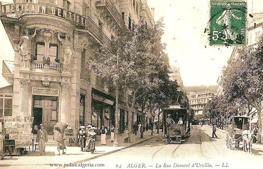 Alger la rue dumont d urville en 1908