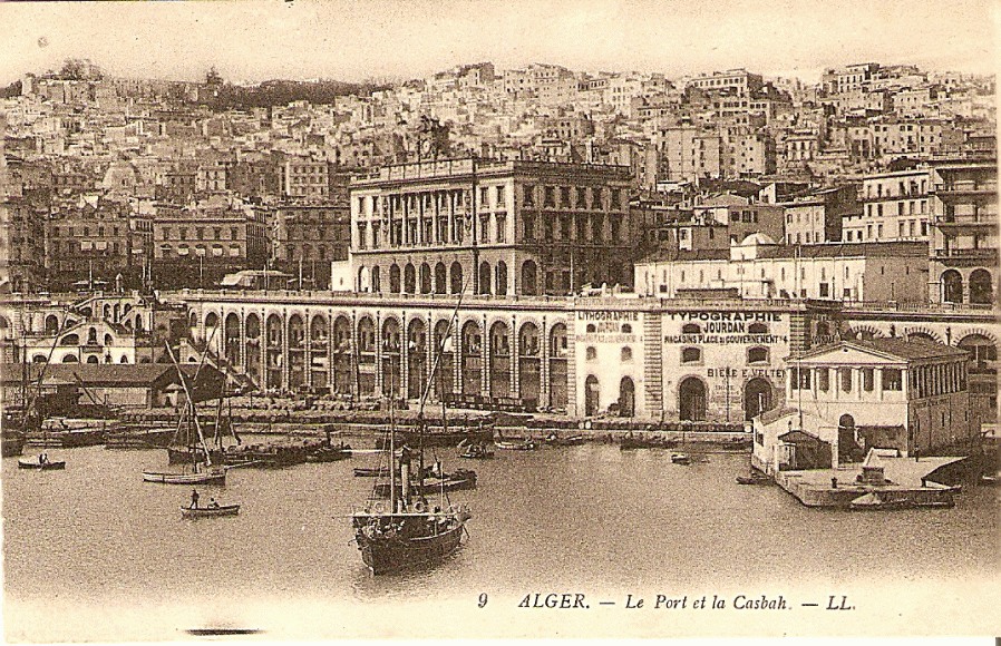 Alger le port et la casbah