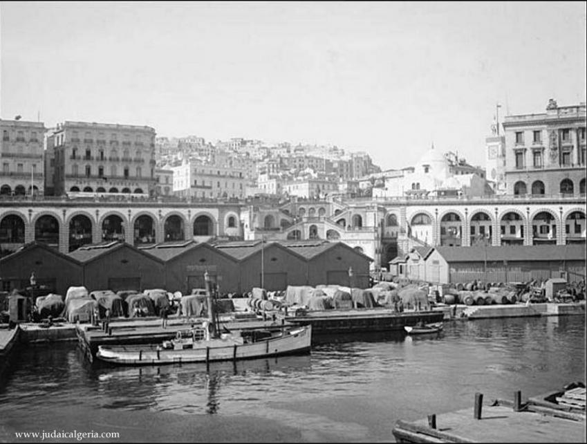 Alger un coin du port