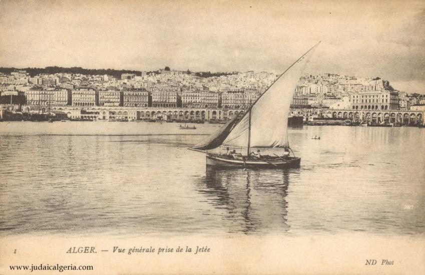 Alger vue generale de la jetee