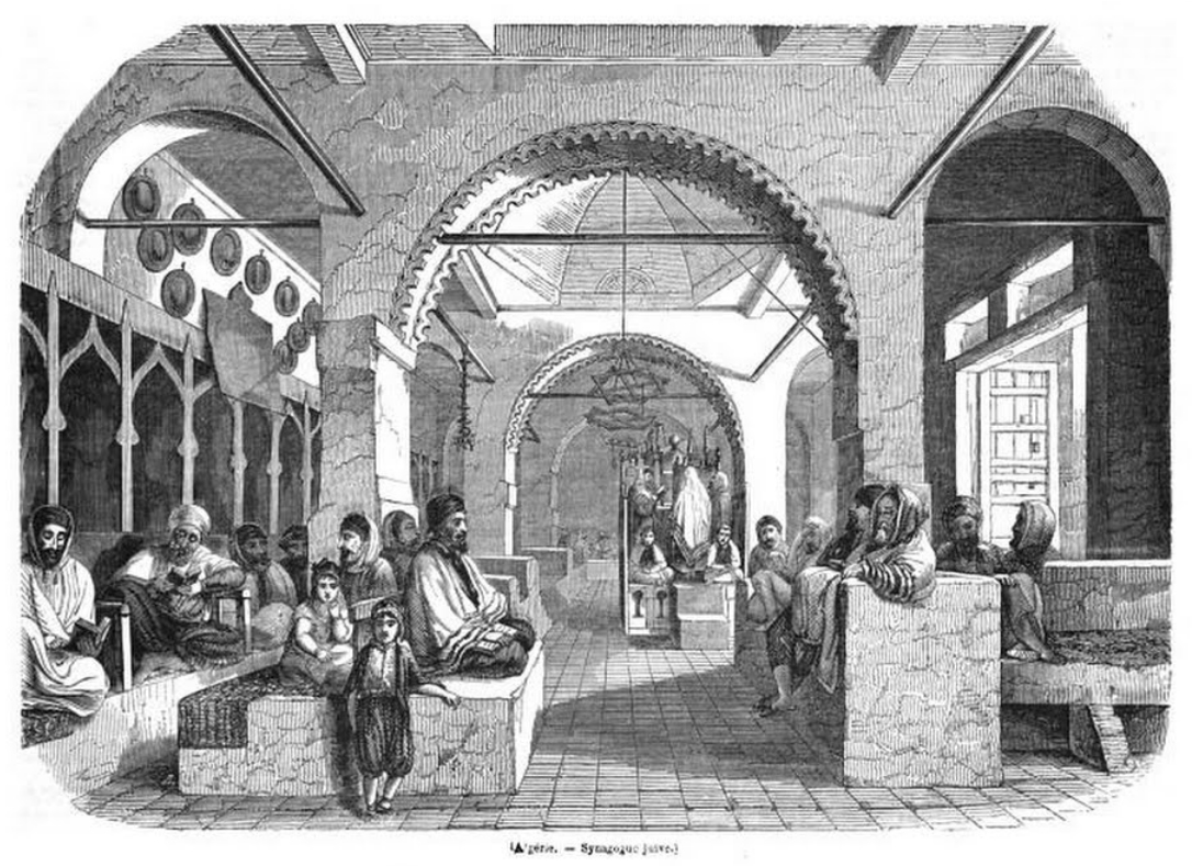 Algerie synagogue juive 1845