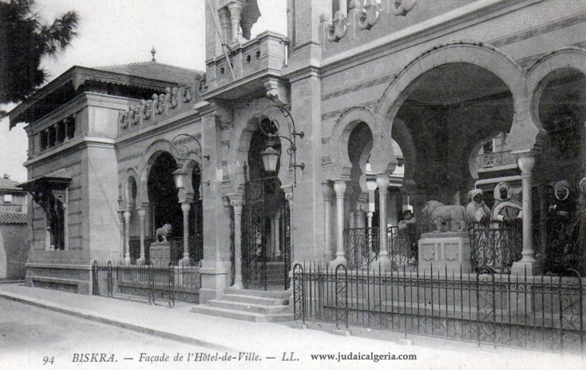 Biskra facade hotel de ville