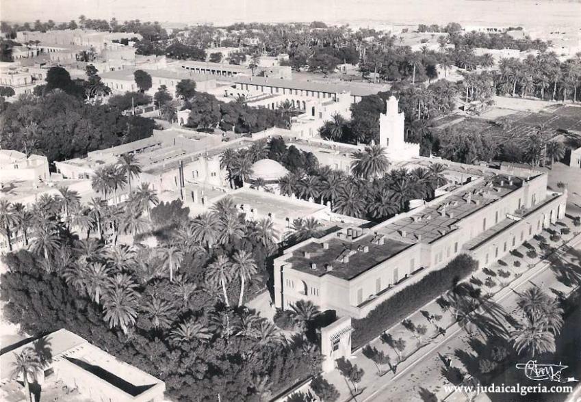 Biskra vue aerienne sur le boulevard carnot