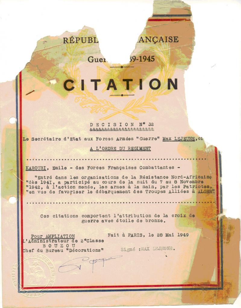 Emile karoubi citation