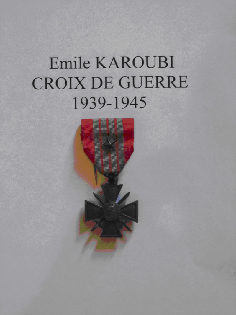 Emile karoubi croix de guerre