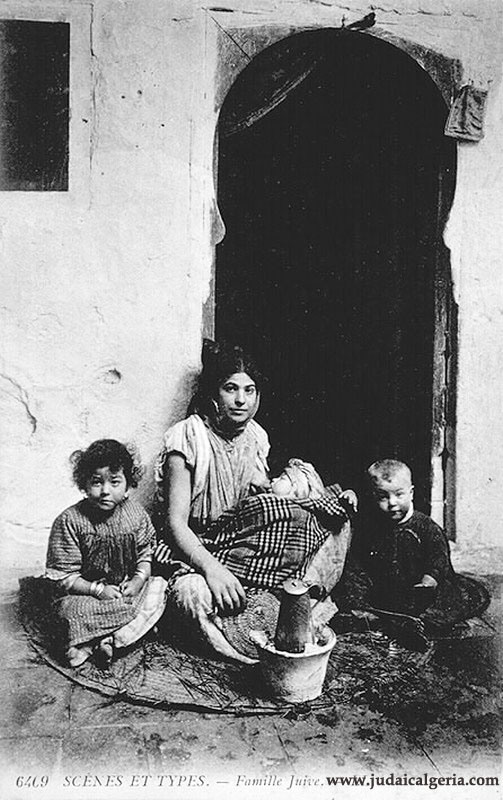 Femme juive d algerie et ses enfants