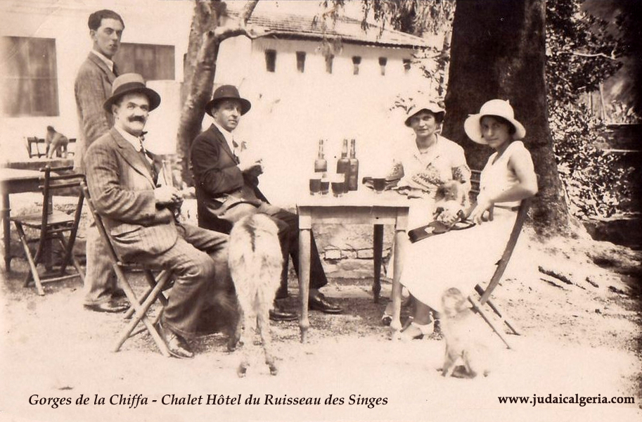 Gorges de la chiffa touristes au ruisseau des singes