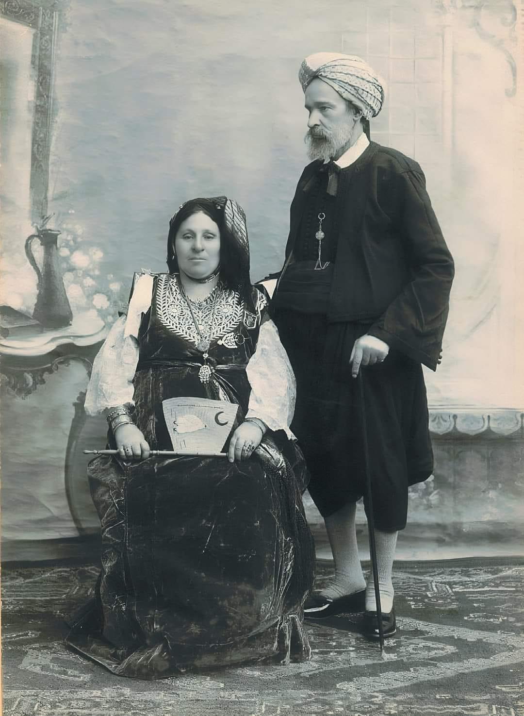 Hayem et aziza guedj un couple juif de setif 1910