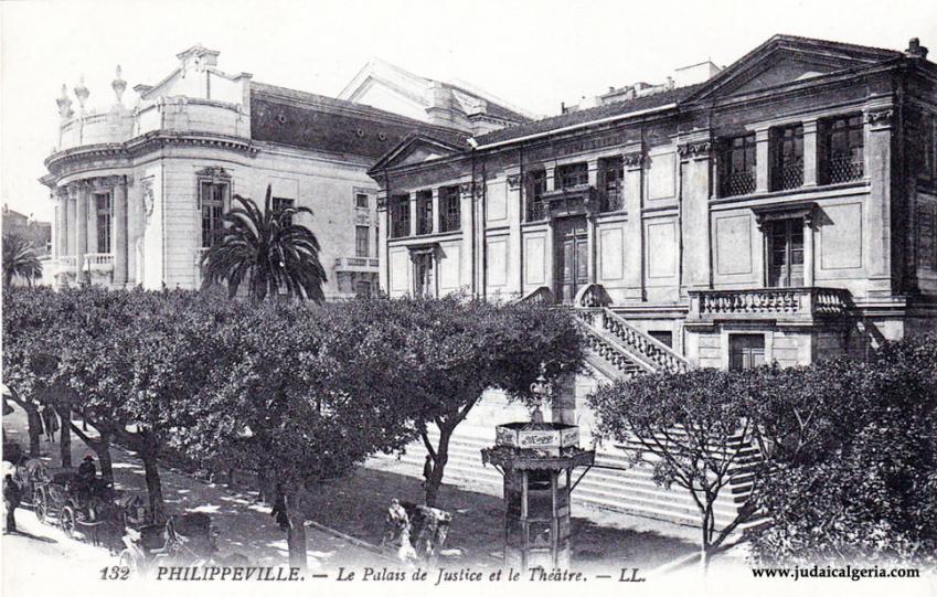 Philippeville le palais de justice et le theatre