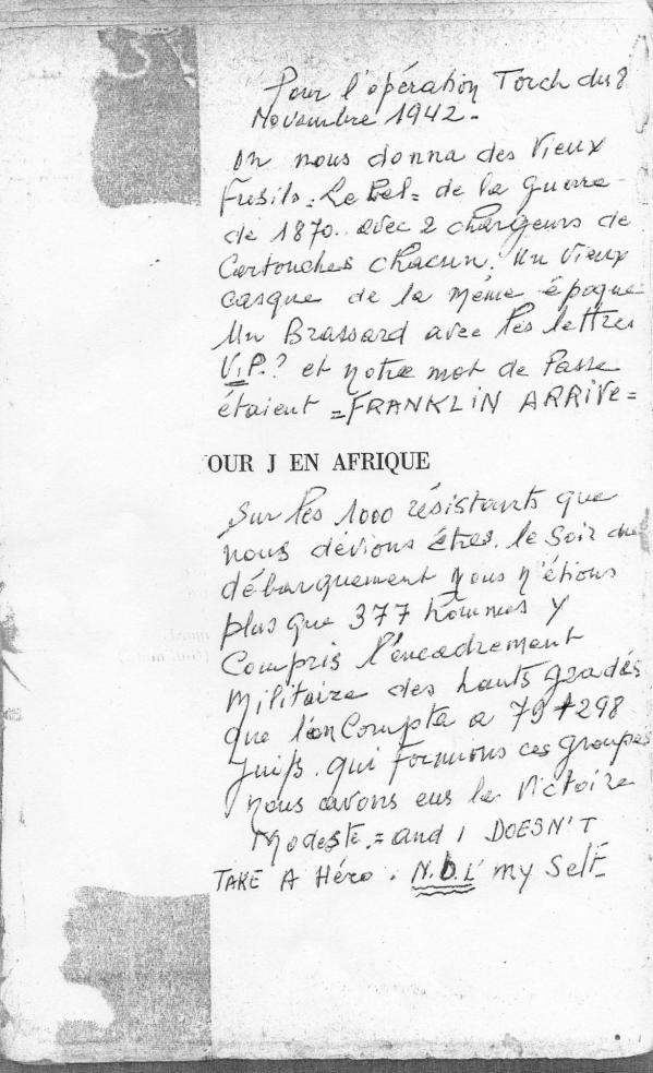 Pour l operation torch du 8 novembre 1942